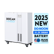 EU stocks DO-NOON 51.2V 300Ah 15KWh moveable Battery pack with WIFI