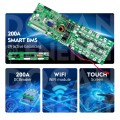 EU stocks 51.2V 300Ah 15KWh moveable Battery pack with 200A BMS and touch screen WIFI/Bluetooth