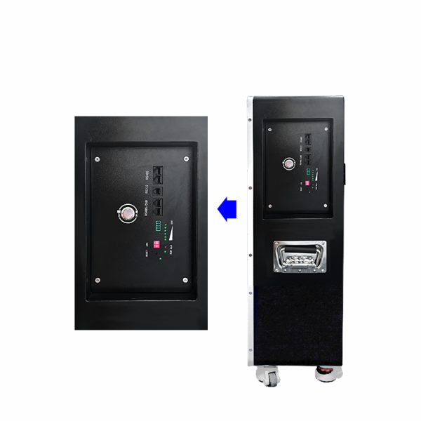 (China stocks) 51.2V 200Ah 10KWh Wall mounted moveable Battery pack with 200A BMS and touch screen