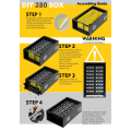 USA stocks Newest stackable 48V DIY 280 304 314 kits with 200A JK BMS M8 terminals DC breaker