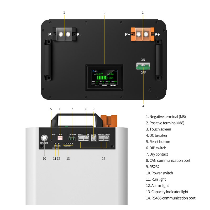 USA stocks Apexium Stand V3 48V DIY 280 304 314 kits with JK PB2A16S20P BMS DC breaker