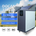 EU stocks 51.2V 600Ah 628Ah 32KWh moveable Battery pack with 200A BMS and touch screen WIFI/Bluetooth