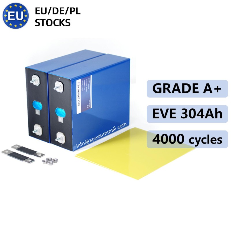EU stocks EVE LF304 3.2V 304Ah Lifepo4 Battery Grade A HSEV EU stocks EVE LF304 3.2V 304Ah Lifepo4 Battery Grade A HSEV