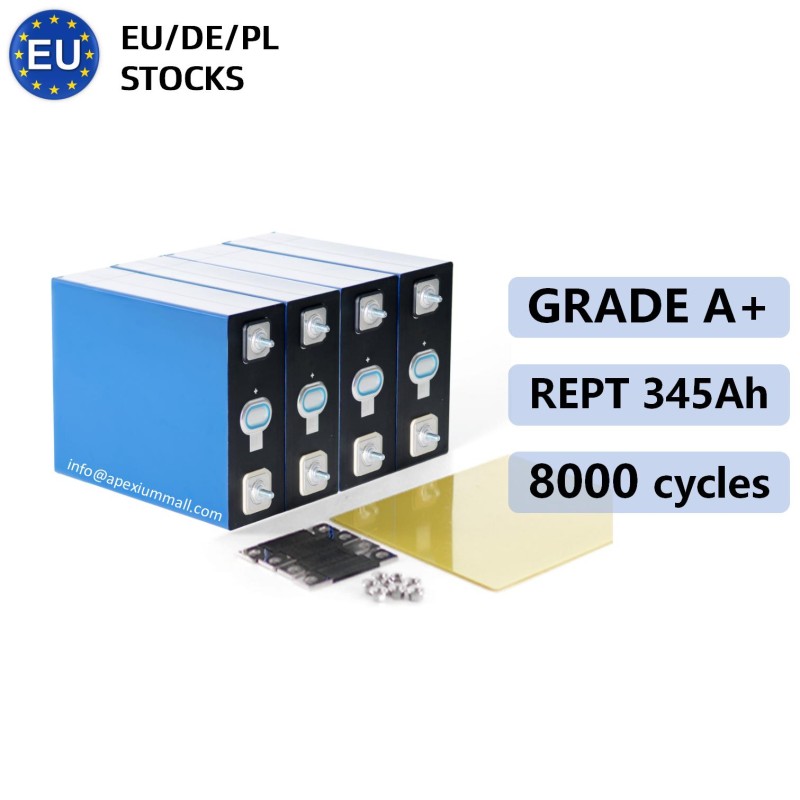 EU stocks REPT 345Ah 3.2V Lifepo4 Battery Grade A 8000 cycles EU stocks REPT 345Ah 3.2V Lifepo4 Battery Grade A 8000 cycles