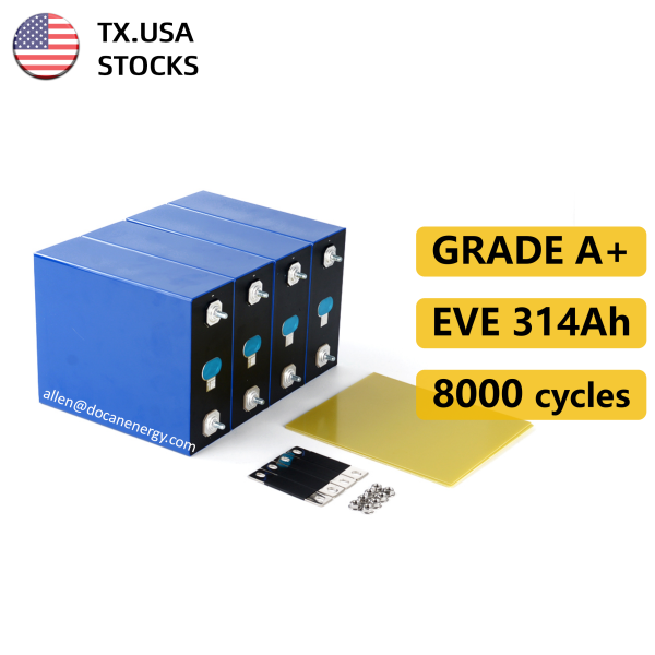 USA stocks EVE MB31 3.2V 314Ah Lifepo4 Battery Grade A HSEV