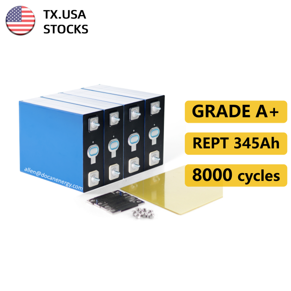 USA stocks REPT 345Ah 3.2V Lifepo4 Battery Grade A 8000 cycles