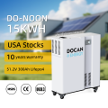 USA stocks DO-NOON 51.2V 300Ah 15KWh moveable Battery pack with WIFI