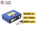 USA stocks EVE LF100LA 3.2V 100Ah Lifepo4 3.2V Battery - Grade (HSEV) A+ USA stocks EVE LF100LA 3.2V 100Ah Lifepo4 3.2V Battery - Grade (HSEV) A+