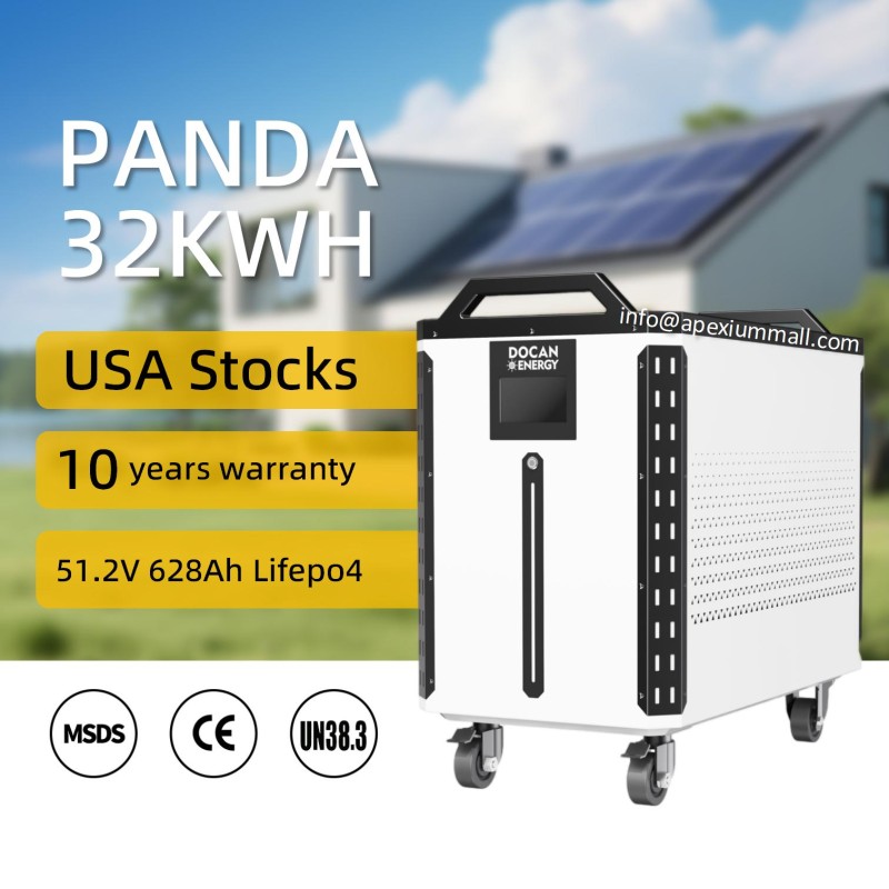 USA stocks PANDA 51.2V 628Ah 32KWh Moveable Battery pack USA stocks PANDA 51.2V 628Ah 32KWh Moveable Battery pack