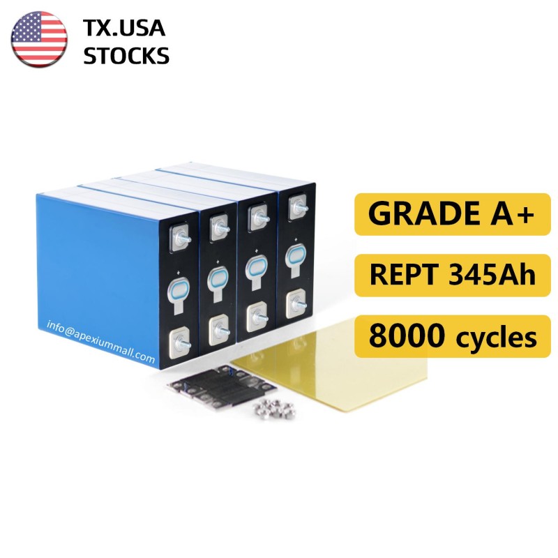 USA stocks REPT 345Ah 3.2V Lifepo4 Battery Grade A 8000 cycles USA stocks REPT 345Ah 3.2V Lifepo4 Battery Grade A 8000 cycles