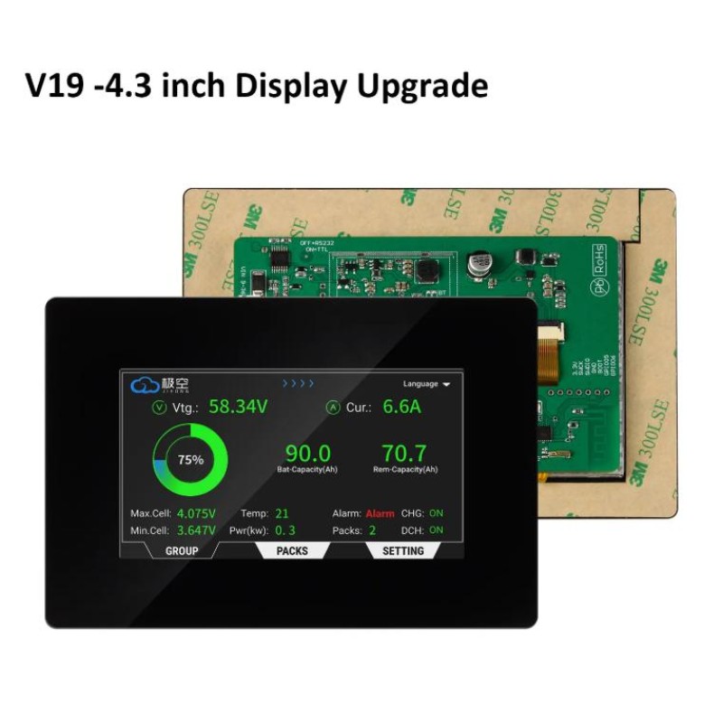 USA Stocks Newest V19 JK-PB2A16S20P 200A 2A Active equalization USA Stocks Newest V19 JK-PB2A16S20P 200A 2A Active equalization